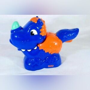 Monster Blue Dragon Flashlight Wild Lights Light-up and Sounds Toy Fisher Price